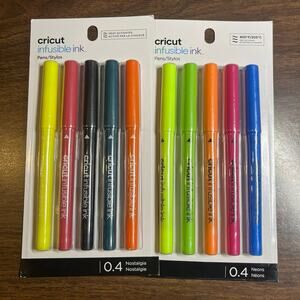 10 Cricut Infusible Ink Pen Set